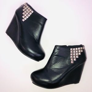 Torrid Covered Studded Wedge Ankle Bootie Size 11